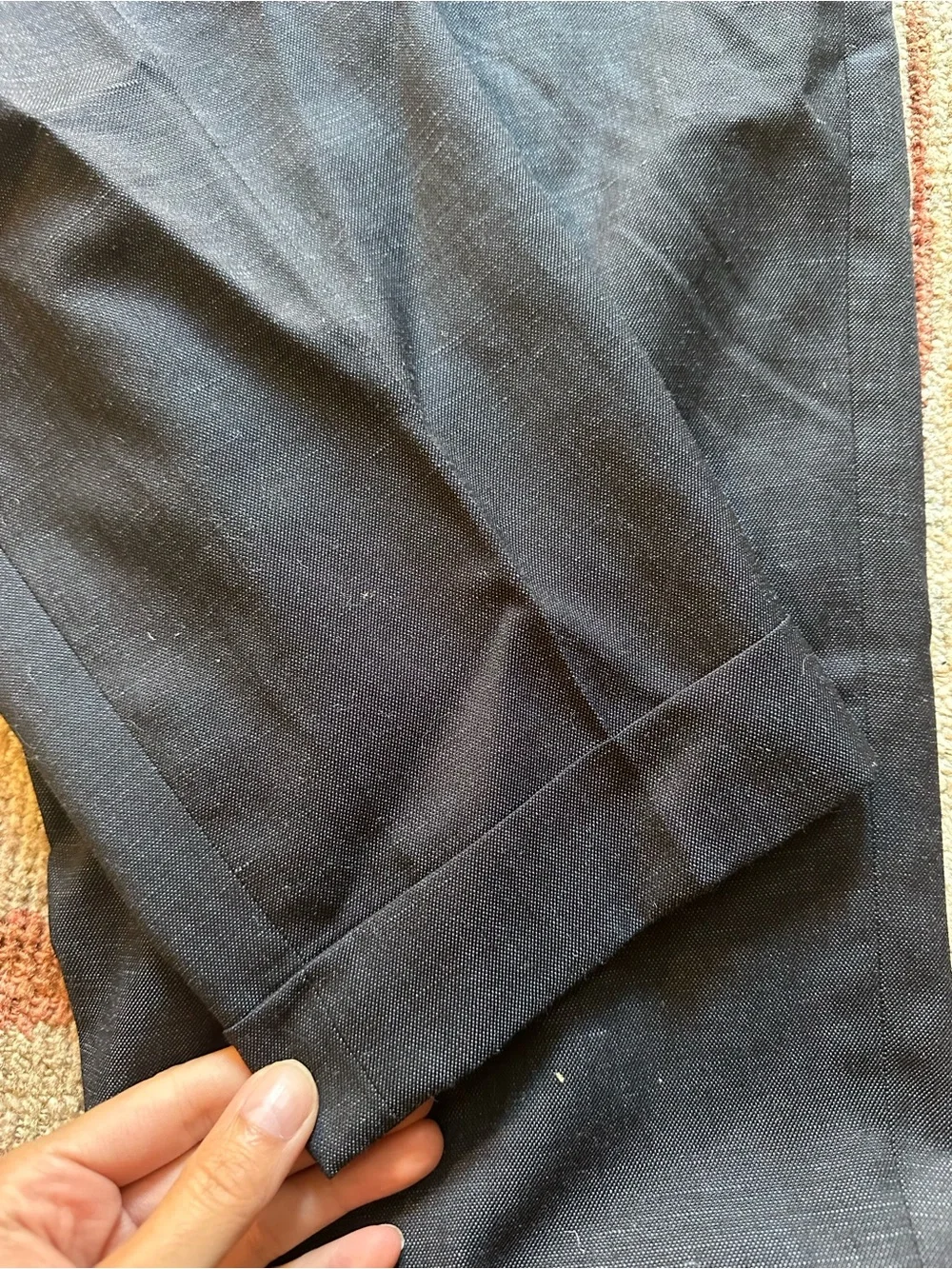 COS Black Elastic-Waist Pleated Trousers